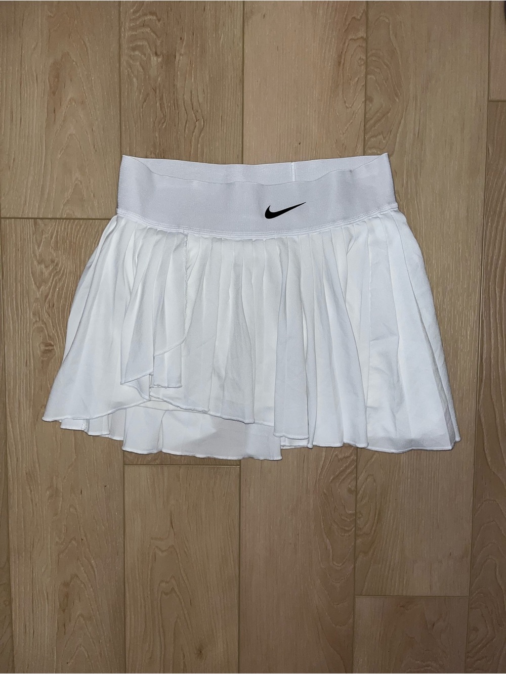 Nike White Pleated Mini Skirt
